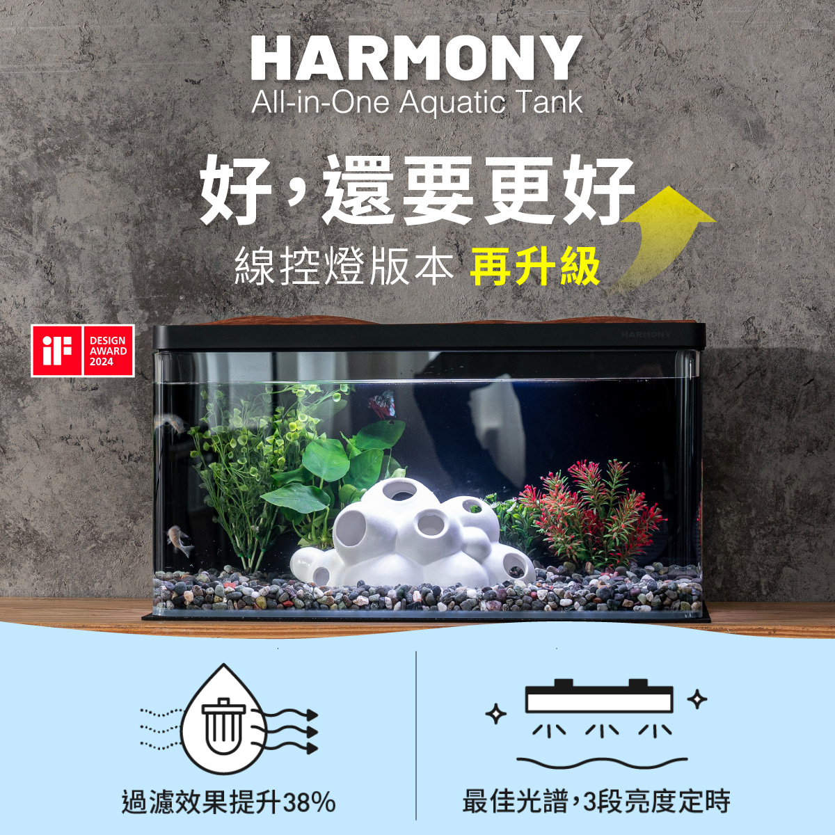 悠合生態缸（搭配線控燈）
